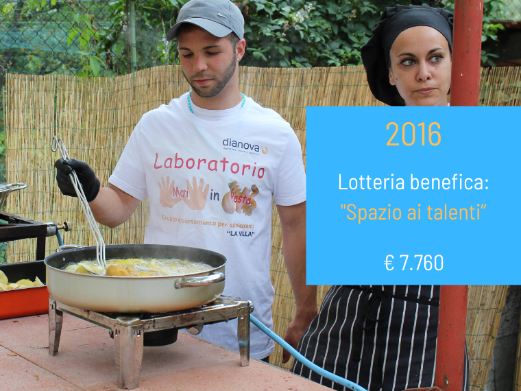 2016 – Lotteria Benefica: “Spazio ai talenti”
