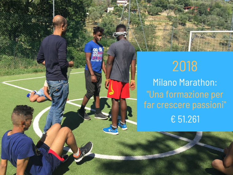 2018 - Milano Marathon: “Una formazione per far crescere passioni”