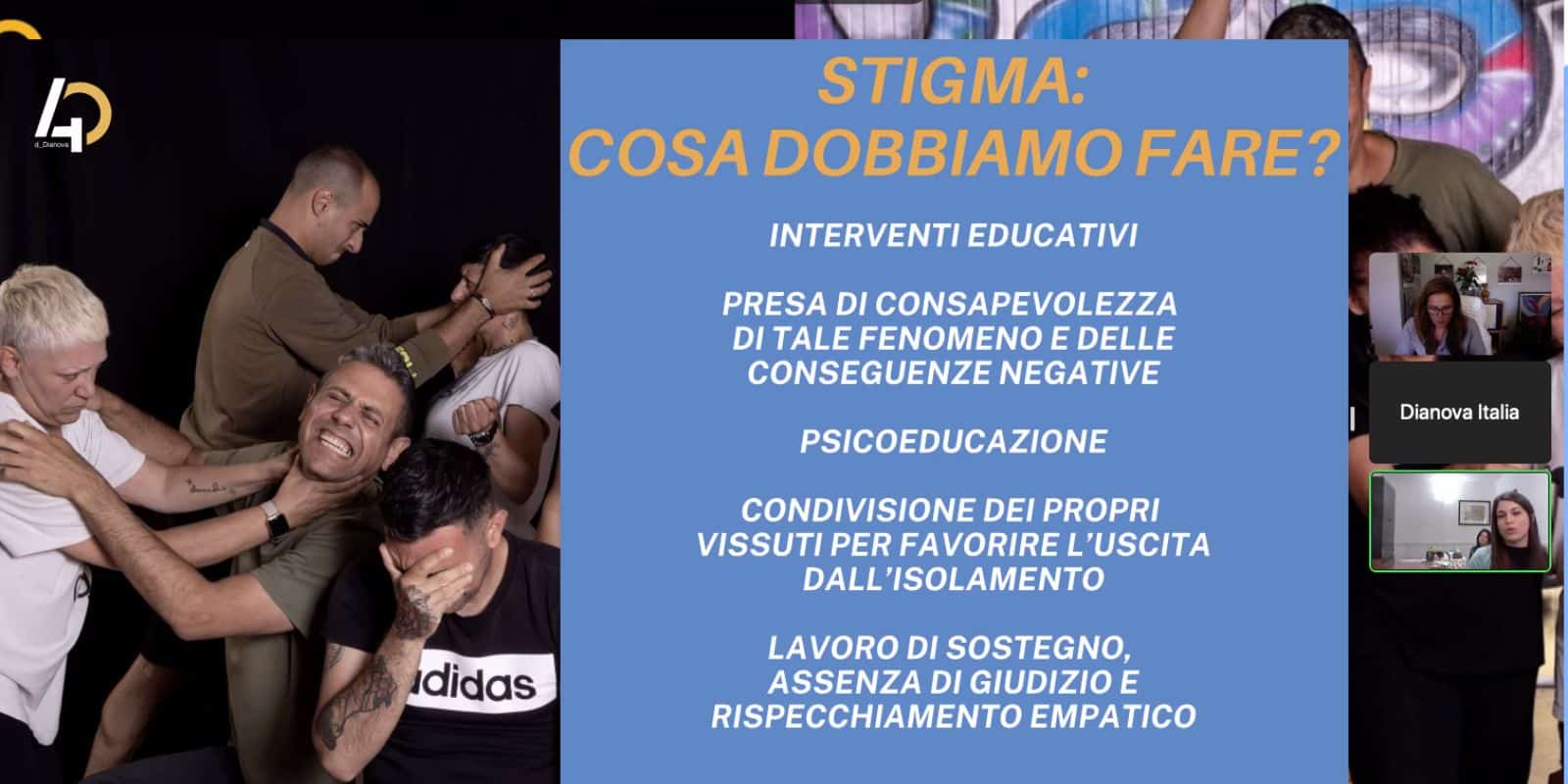 Webinar Dianova: “La comunità mista: il dialogo e la relazione come risorsa: il confronto di genere come opportunità”