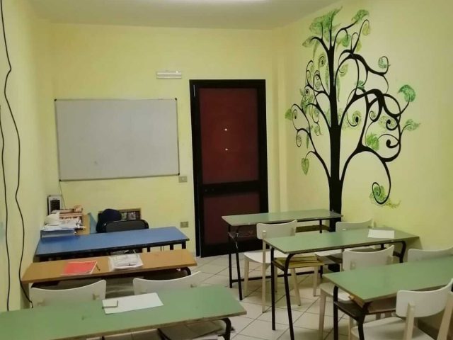 Aula formazione scolastica nella Comunità di Ortacesus