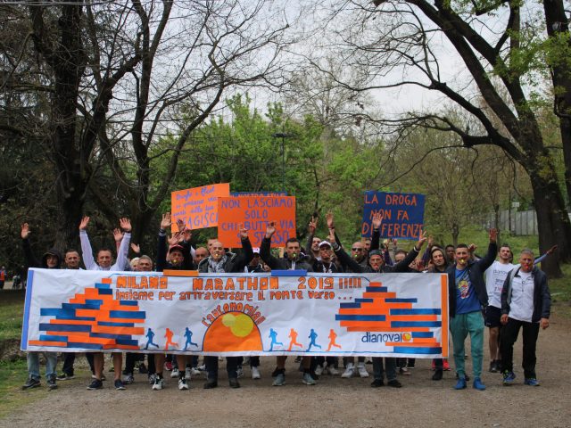 Partecipazione Milano Marathon sfilata finale Palombara