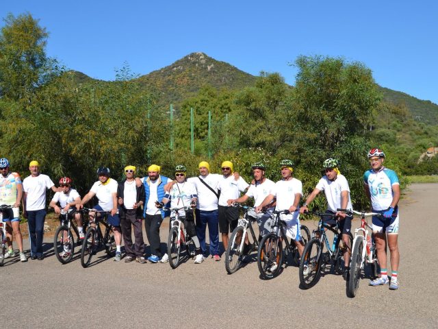 Attività sportiva con bici comunità di Ortacesus