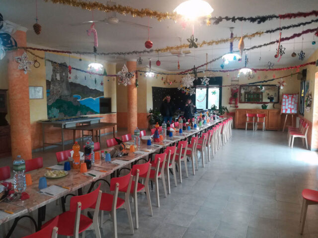 Sala pranzo della comunità di Ortacesus